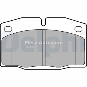 Set plăcuțe frână față, DELPHI , pentru:  OPEL ASCONA B, ASCONA C, ASTRA F, ASTRA F CLASSIC, ASTRA F/KOMBI, ASTRA G, CALIBRA A, COMBO/MINIVAN, CORSA A, CORSA A TR 1.0-2.6 09.75-01.05 3