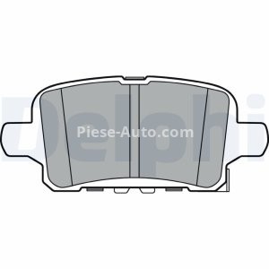 Set plăcuțe frână spate, DELPHI , pentru: OPEL INSIGNIA B, INSIGNIA B COUNTRY, INSIGNIA B GRAND SPORT 1.5-2.0D 03.17- 2