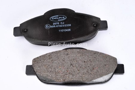 Set plăcuțe frână față, DELPHI , pentru: PEUGEOT 3008, 308, 308 I, 308 I/KOMBI 1.2-2.0D 09.07-08.16