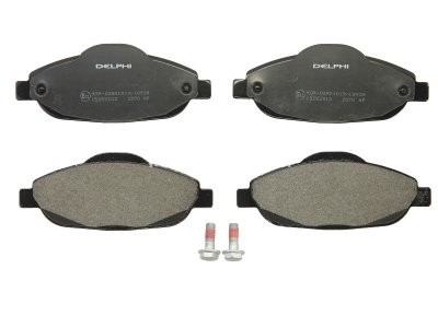 Set plăcuțe frână față, DELPHI , pentru: PEUGEOT 3008, 308, 308 I, 308 I/KOMBI 1.2-2.0D 09.07-08.16 3