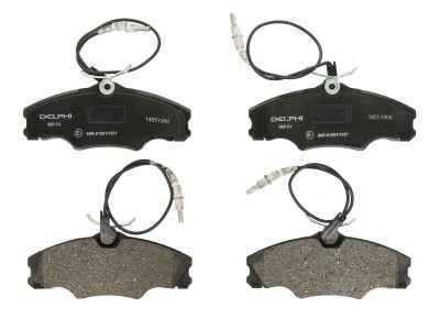 Set plăcuțe frână față, DELPHI , pentru: PEUGEOT 406 1.6/1.8/1.9D 11.95-10.04