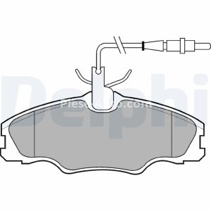 Set plăcuțe frână față, DELPHI , pentru: PEUGEOT 406 1.6/1.8/1.9D 11.95-10.04