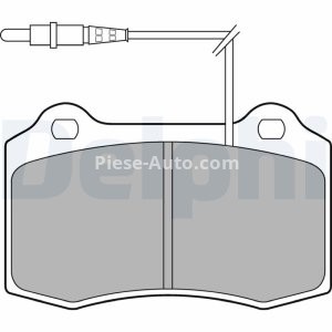 Set plăcuțe frână față, DELPHI , pentru: PEUGEOT 406 2.2D/3.0 03.97-12.04 3