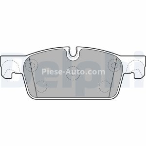 Set plăcuțe frână față, DELPHI , pentru: PEUGEOT 508 I, 508/KOMBI 1.6-2.2D 11.10- 3