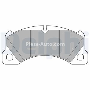 Set plăcuțe frână față, DELPHI , pentru: PORSCHE CAYENNE, MACAN, PANAMERA, PANAMERA SPORT TURISMO 2.0-4.8 03.06-