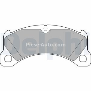 Set plăcuțe frână față, DELPHI (cu un tampon de amortizare), pentru: PORSCHE CAYENNE, MACAN 2.0-4.8 06.10- 3