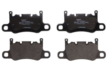 Set plăcuțe frână spate, DELPHI , pentru: PORSCHE 718 BOXSTER SPYDER, 718 CAYVW, 911, 911 SPEEDSTER, 911 TARGA, CAYENNE, CAYVW, PANAMERA, PANAMERA SPORT TURISMO 2.9-4.0H 08.13-