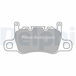 Set plăcuțe frână spate, DELPHI , pentru: PORSCHE 718 BOXSTER SPYDER, 718 CAYVW, 911, 911 SPEEDSTER, 911 TARGA, CAYENNE, CAYVW, PANAMERA, PANAMERA SPORT TURISMO 2.9-4.0H 08.13- 3