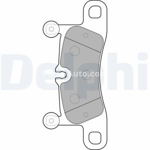 Set plăcuțe frână spate, DELPHI , pentru: PORSCHE CAYENNE; VW TOUAREG 2.9-4.8 01.10-