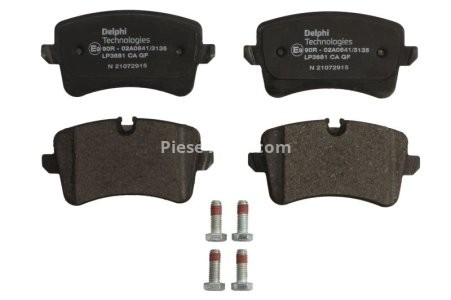 Set plăcuțe frână spate, DELPHI , pentru: PORSCHE MACAN 2.0/2.9/3.0 05.15-