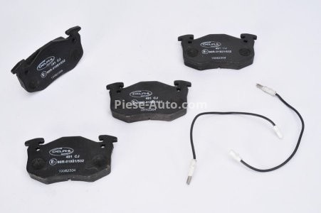 Set plăcuțe frână față, DELPHI , pentru: RENAULT CLIO I, RAPID/MINIVAN, SUPER 5, TWINGO I 1.0-1.6D 10.84-06.07