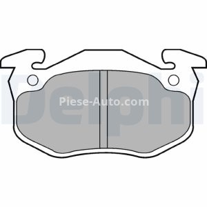 Set plăcuțe frână față, DELPHI , pentru: RENAULT CLIO I, RAPID/MINIVAN, SUPER 5, TWINGO I 1.0/1.1/1.2 10.84-06.07