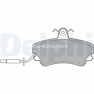 Set plăcuțe frână față, DELPHI , pentru: RENAULT ESPACE II 2.0/2.1D/2.2 01.91-12.96