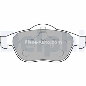 Set plăcuțe frână față, DELPHI , pentru: RENAULT ESPACE IV, LAGUNA II, SCENIC I, SCENIC II, VEL SATIS 1.4-3.5 11.00-
