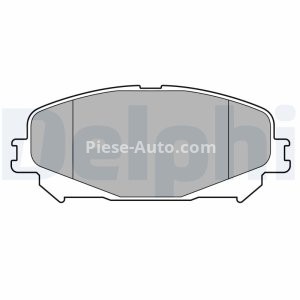Set plăcuțe frână față, DELPHI (cu accesorii; cu un tampon de amortizare), pentru: RENAULT ARKANA I, CAPTUR II, ESPACE V, GRAND SCENIC IV, MEGANE IV, SCENIC IV, TALISVW 1.0-2.0D 02.15- 3