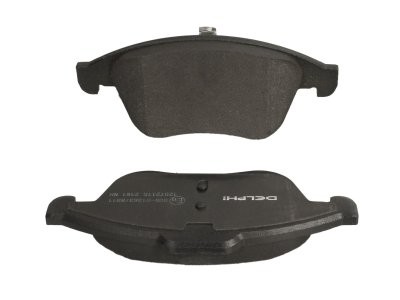 Set plăcuțe frână față, DELPHI (cu un tampon de amortizare), pentru: RENAULT CLIO IV, FLUENCE, GRAND SCENIC III, LAGUNA, LAGUNA III, LATITUDE, MEGANE, MEGANE III, SCENIC III 1.2-3.5 10.07-