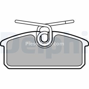 Set plăcuțe frână spate, DELPHI , pentru: RENAULT TWIZY Electric 04.12-