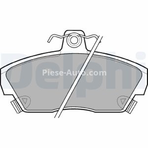 Set plăcuțe frână față, DELPHI , pentru: MG MGR V8; ROVER 200, 200 II, 25 I, 400, 400 II, 45 I, 800, COUPE 1.4-3.9 10.89-05.05