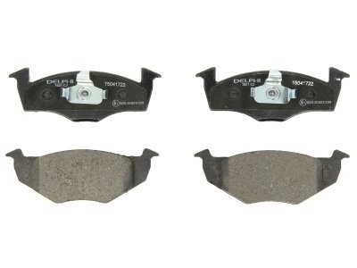 Set plăcuțe frână față, DELPHI , pentru: SEAT AROSA; SKODA FABIA I, FABIA I PRAKTIK, FABIA II, ROOMSTER PRAKTIK; VW FOX, LUPO I, POLO, POLO III, POLO III CLASSIC, POLO/HATCHBACK 1.0-2.0 10.94-05.15
