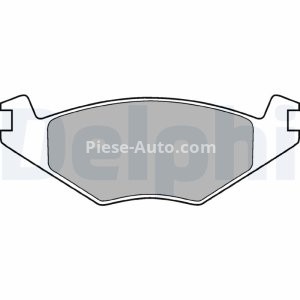 Set plăcuțe frână față, DELPHI , pentru: SEAT CORDOBA, IBIZA II; VW GOLF I, GOLF II, JETTA I, JETTA II, POLO, POLO CLASSIC, POLO II, POLO/KOMBI 1.0-1.9D 04.74-10.02