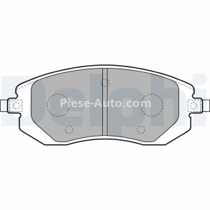 Set plăcuțe frână față, DELPHI (cu accesorii; cu un tampon de amortizare), pentru: SUBARU BRZ, FORESTER, IMPREZA, LEGACY IV, LEGACY V, OUTBACK, XV; TOYOTA GT 86 1.5-3.0 10.00-