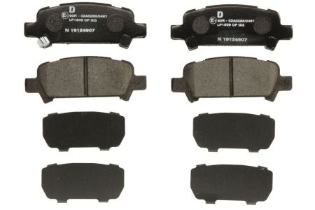 Set plăcuțe frână spate, DELPHI , pentru: SUBARU FORESTER, IMPREZA, LEGACY III, LEGACY IV, LEGACY V, OUTBACK 2.0-3.0 03.94-12.14