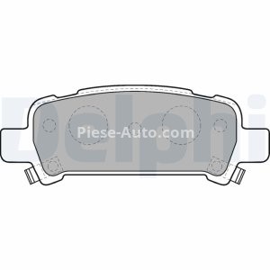 Set plăcuțe frână spate, DELPHI , pentru: SUBARU FORESTER, IMPREZA, LEGACY III, LEGACY IV, LEGACY V, OUTBACK 2.0-3.0 03.94-12.14