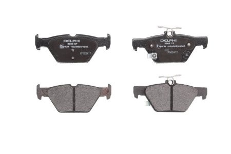 Set plăcuțe frână spate, DELPHI , pentru: SUBARU FORESTER, IMPREZA, LEGACY VI, LEVORG, OUTBACK, XV 1.6-3.6 07.14-