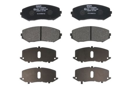 Set plăcuțe frână față, DELPHI , pentru: SUZUKI GRAND VITARA I, GRAND VITARA II 1.6-3.2 03.98-