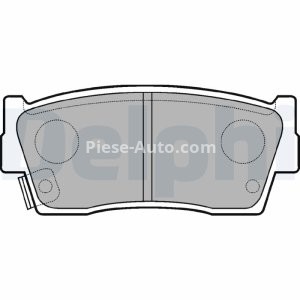 Set plăcuțe frână față, DELPHI , pentru: SUZUKI GRAND VITARA I, VITARA, X-90 1.6/1.9D 07.88-07.03