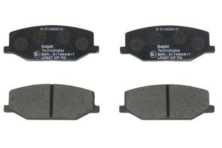 Set plăcuțe frână față, DELPHI , pentru: SUZUKI JIMNY, SAMURAI, SJ410, SJ413 1.0/1.3/1.5D 09.81-