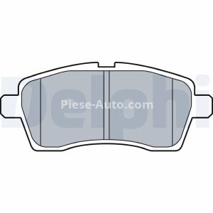 Set plăcuțe frână față, DELPHI (cu accesorii; cu un tampon de amortizare), pentru: SUZUKI IGNIS III 1.2/1.2H 10.16-