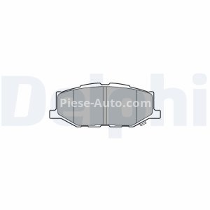 Set plăcuțe frână față, DELPHI (cu accesorii; cu un tampon de amortizare), pentru: SUZUKI JIMNY 1.5 07.18-