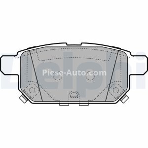 Set plăcuțe frână spate, DELPHI , pentru: SUZUKI BALENO, S-CROSS, SWIFT IV, SWIFT V, SX4 S-CROSS, VITARA 1.0-1.6D 10.10-