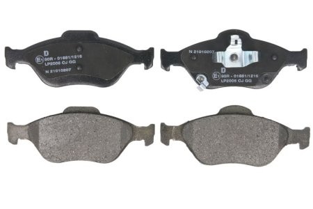 Set plăcuțe frână față, DELPHI , pentru:  TOYOTA IQ, RACTIS, YARIS, YARIS/HATCHBACK; ASTON MARTIN CYGNET 1.0-1.8 08.05- 1