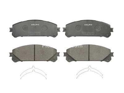 Set plăcuțe frână față, DELPHI , pentru: TOYOTA CAMRY, HIGHLANDER, HIGHLANDER / KLUGER, RAV 4 IV, RAV 4 V 2.0-3.5H 05.07- 1
