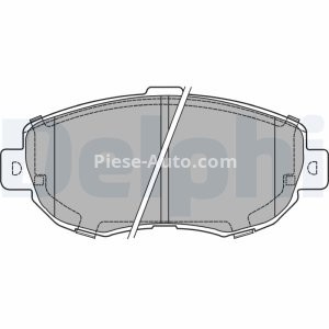 Set plăcuțe frână față, DELPHI , pentru: TOYOTA ALTEZZA, ALTEZZA GITA, ARISTO, CROWN, MARK II IX, MARK II VIII, SUPRA, VEROSSA 2.0-4.3 08.91- 1
