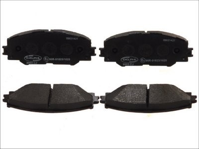 Set plăcuțe frână față, DELPHI , pentru: TOYOTA AURIS, COROLLA, MARK X ZIO I, MATRIX, MIRAI, NOAH/VOXY, PRIUS PLUS, RAV 4 III, RAV 4 IV, URBAN CRUISER, VERSO S 1.33-Electric 11.05- 1