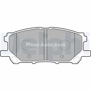 Set plăcuțe frână față, DELPHI , pentru: TOYOTA HARRIER, HIGHLANDER / KLUGER 2.4-5.0 02.03- 1