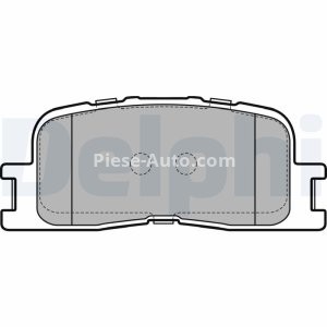 Set plăcuțe frână spate, DELPHI , pentru: TOYOTA CAMRY, HIGHLANDER / KLUGER 2.0-3.3 09.00- 1