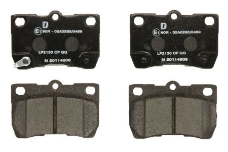 Set plăcuțe frână spate, DELPHI , pentru: TOYOTA CROWN, MARK X I, MARK X II 2.2D-4.6 09.03- 1