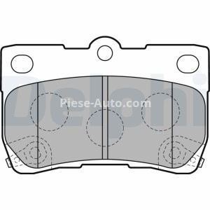 Set plăcuțe frână spate, DELPHI , pentru: TOYOTA CROWN, MARK X I, MARK X II 2.2D-4.6 09.03- 3