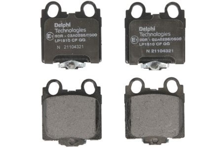 Set plăcuțe frână spate, DELPHI , pentru:  TOYOTA ALTEZZA, ARISTO, BREVIS, MARK II, MARK II IX, PROGRES, VEROSSA 2.0-4.3 08.97-07.10 1