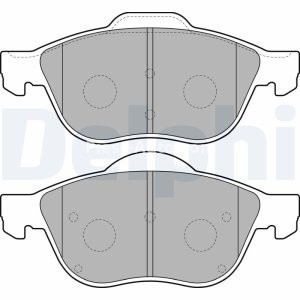 Set plăcuțe frână față, DELPHI , pentru: TOYOTA AVENSIS, AVENSIS VERSO 1.6-2.0D 09.97-11.09 3