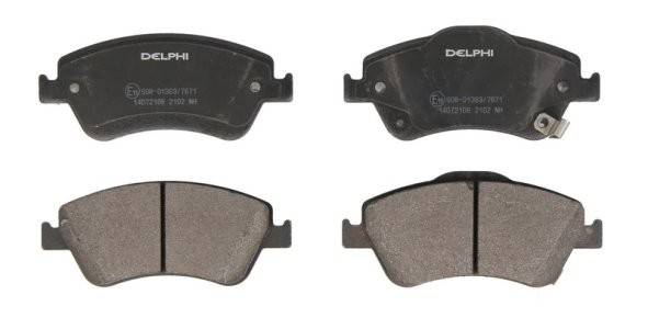Set plăcuțe frână față, DELPHI , pentru: TOYOTA AURIS, COROLLA 1.33-1.8H 10.06-07.14 3