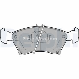 Set plăcuțe frână față, DELPHI , pentru: TOYOTA AVENSIS 1.6-2.0D 09.97-02.03 3