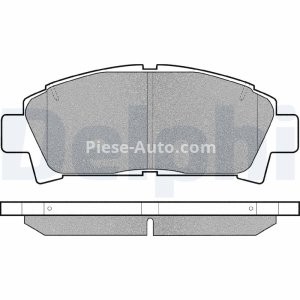 Set plăcuțe frână față, DELPHI , pentru: TOYOTA AVENSIS, CALDINA, CARINA E VI, CELICA, MR2 II 1.6-2.0D 12.89-02.03 3