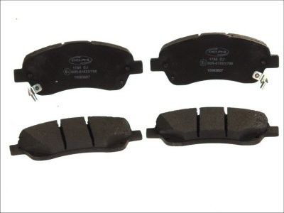 Set plăcuțe frână față, DELPHI , pentru: TOYOTA AVENSIS, COROLLA VERSO 1.6-2.4 03.03-03.09