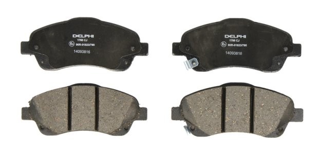 Set plăcuțe frână față, DELPHI , pentru: TOYOTA AVENSIS, COROLLA VERSO 1.6-2.4 03.03-03.09 3