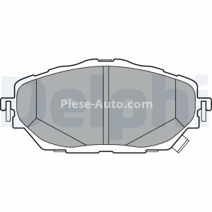 Set plăcuțe frână față, DELPHI , pentru: TOYOTA C-HR, COROLLA 1.2-2.0H 10.16-